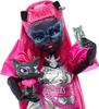 Monster High Catty Noir Doll with Pet Cat Charm and Accessories Including Backpack, Music Book, and Microphone