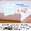 5 buc Hârtie Decal Inkjet cu Transfer pe Apă Dimensiune A4 Hârtie de Transfer pe Apă pentru Imprimare Transparentă Hârtie Decal Inkjet Transparentă cu Transfer pe Apă