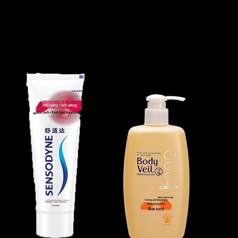 Набор: Зубная паста Sensodyne и лосьон Mentholatum