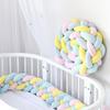 4 Strands Soft Knot Pillow Decorative Baby Bedding Braided Crib Safety Anti-collision Bumper Cushion