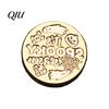 Wax Seal Head Replacement Halloween Themed Brass Stamp Head, Pumpkin Ghost Witch Bat Engraved Hand Account Decoration Sealing for Envelope Journal