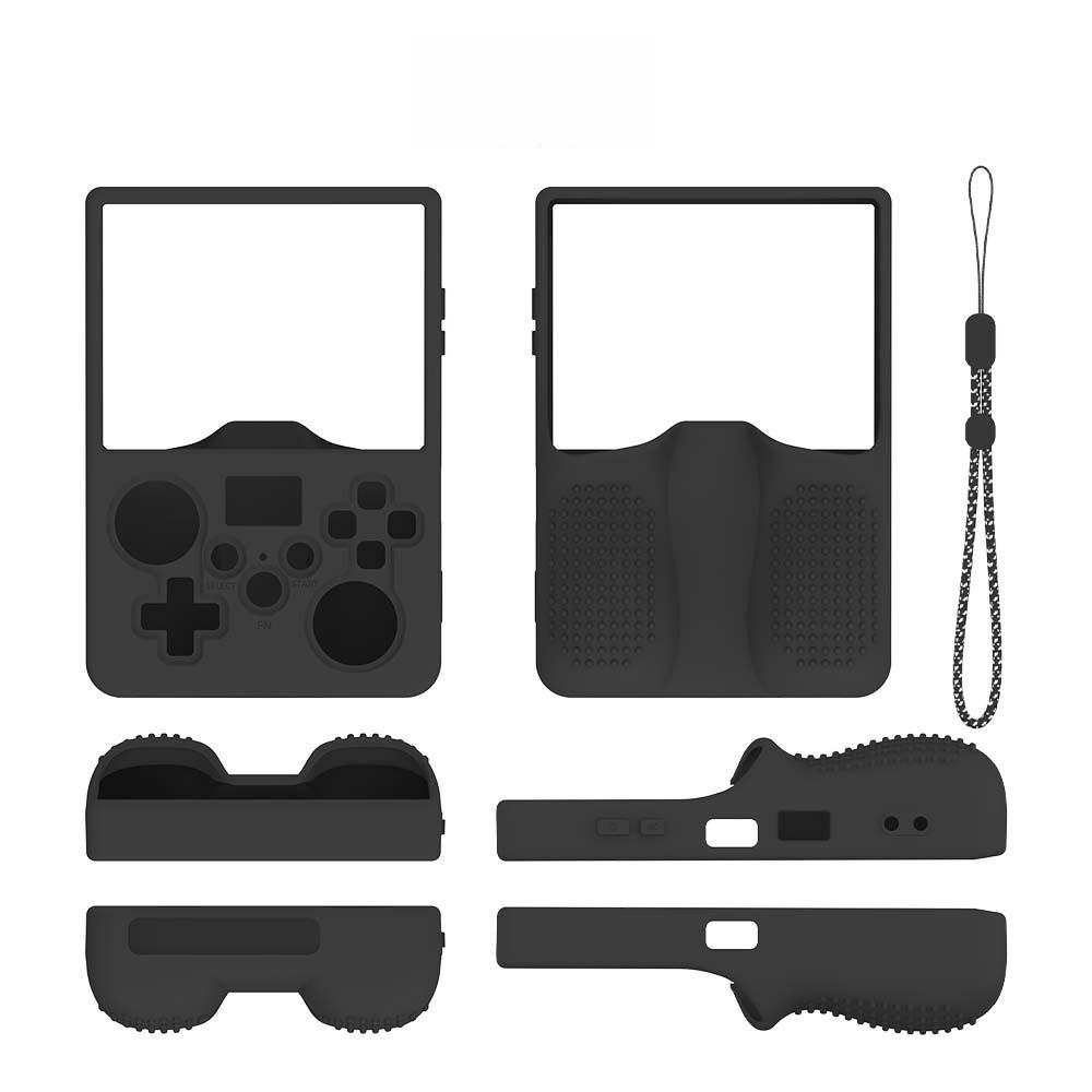 For R36MAX2 Handheld Game Console Silicone Protective Case, Simple Solid Color Soft Cover,Shockproof Dustproof Gamepad Accessory