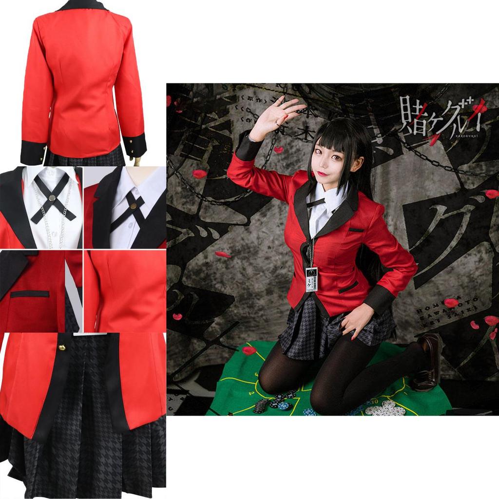 Exquisite Kakegurui Jabami Yumeko Costume Outfit With Perfect Stitches For Halloween