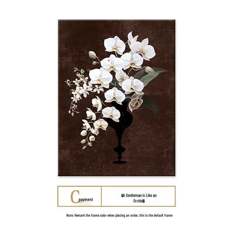 Handun Retro Floral Frameless Canvas Art
