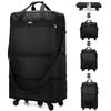 Wheeled Luggage Expandable Folding Duffel Bag Suitcase Foldable Rolling Travel Bag Without Telescopic Handle