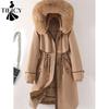 TIFICY Moda donna casual autunno inverno tinta unita stampa maniche lunghe giacche e cappotti piumini