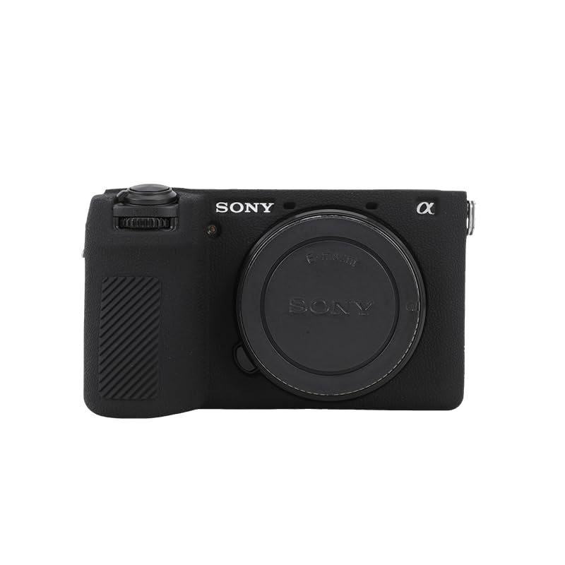 Rieibi Sony A6700 Textured Design with Strong Compatible with the Mirrorless Dedicated Body Silicone Case with Tripod Easy to and Easy to Clean Case,