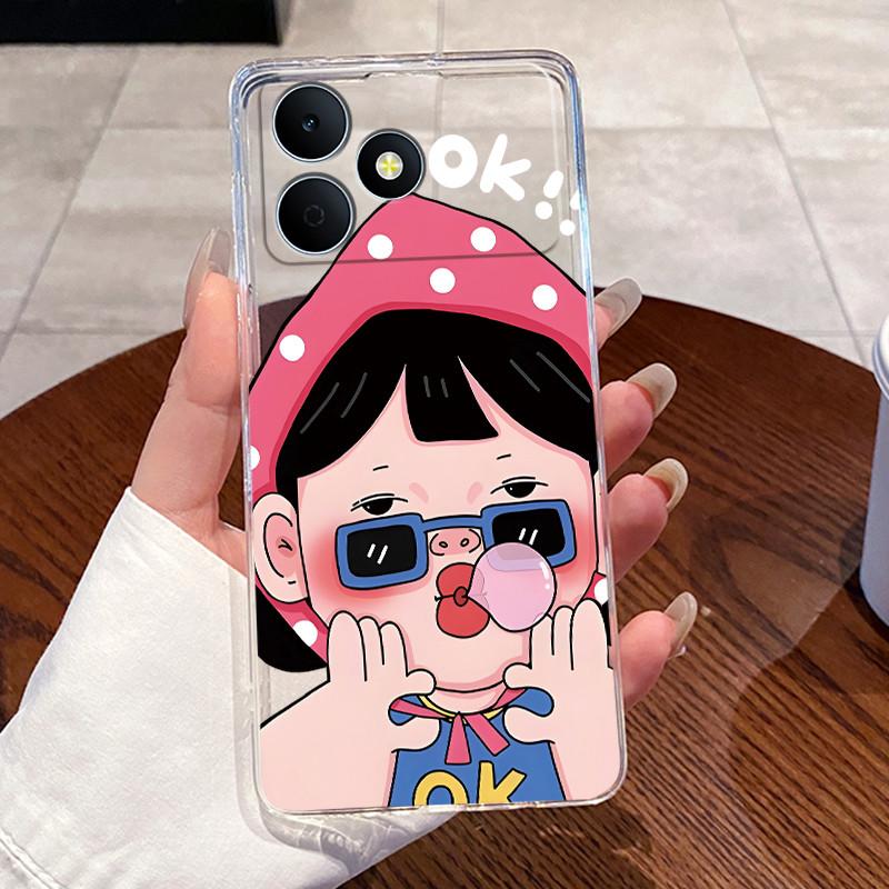 

Jelly Casing For Realme Note 80 Fundas Capa Clear Silicone Soft TPU Back Cover Cute Cat Rabbit Heart Protective Case Coque realme Note 80