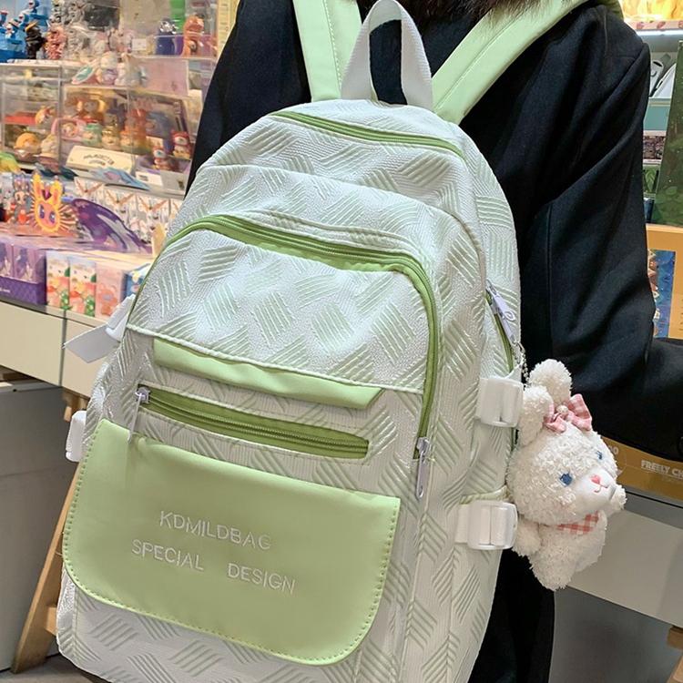 New Nylon School Bag For Girl Fresh Sweet Campus Student Backpack For Backpacking Leisure Bag