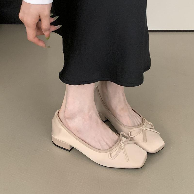 Fashion Female Shallow Ladies Flats Slip On Shoes Slides Silk Fashion Butterfly-Knot Footwear Flats With Shoes For Women Summer Spring