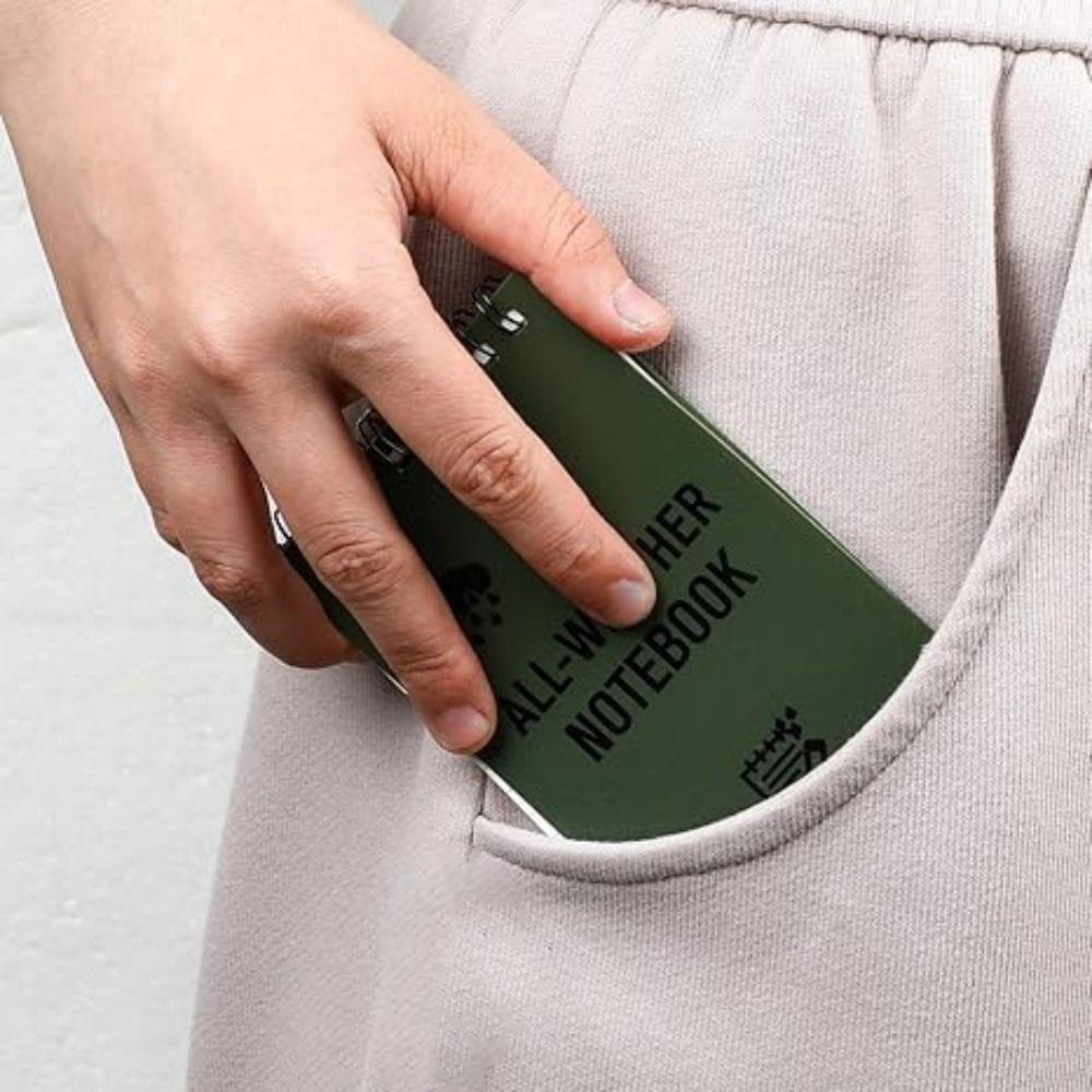 Mini Size Waterproof Notebook Lined Pages Memo Pad Mini Pocket Notebook  To Do List Planning