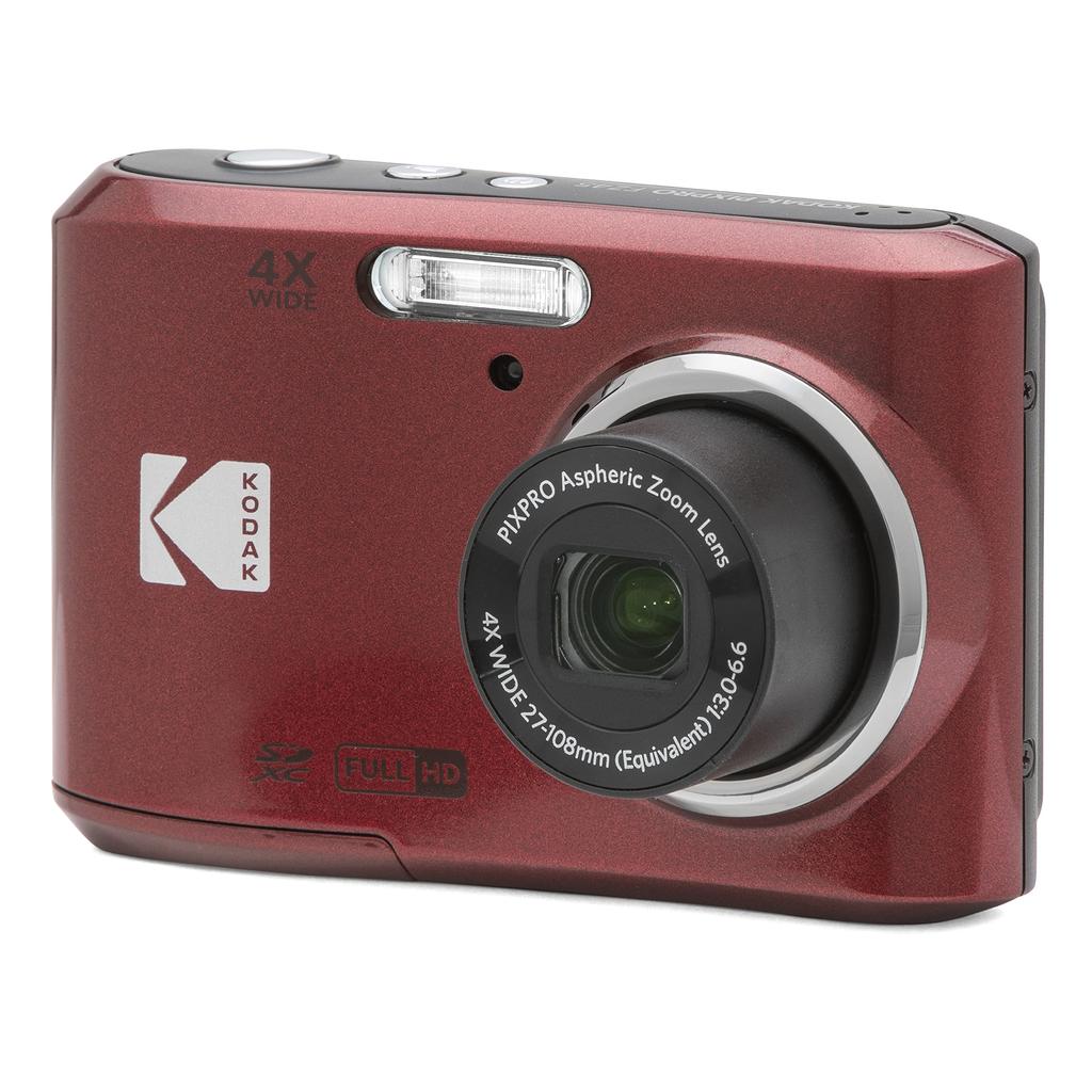Kodak Friendly Zoom FZ45 Compact Camera 16MP 4x Optical LCD HD 720p Red – Sensor, Zoom, 2.7-inch Screen, Video,