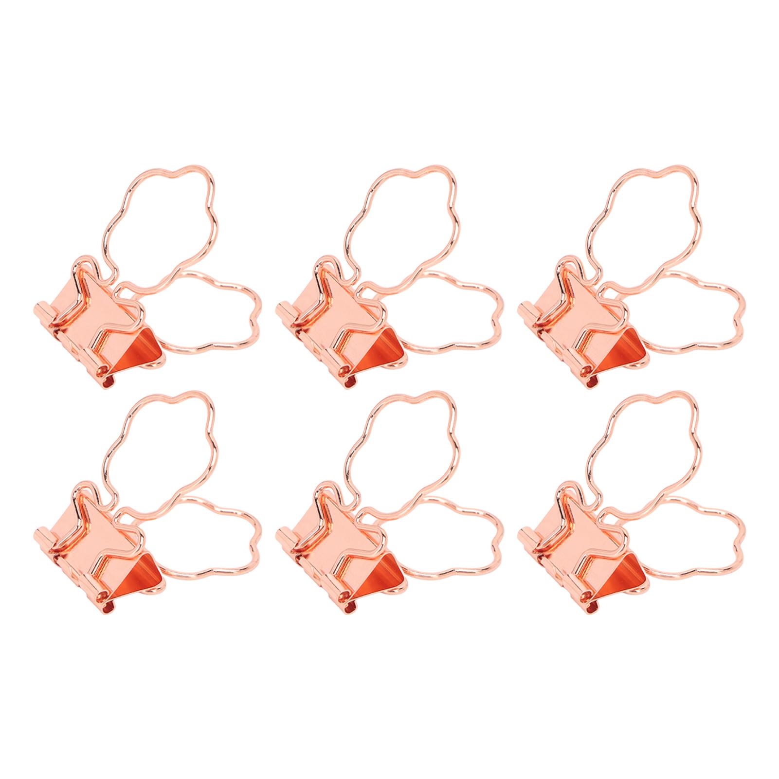 

100Pcs Cute Binder Clips Sunflower Shaped Handle Sturdy Metal Multifunction Small Binder Clamps for Work Study Office