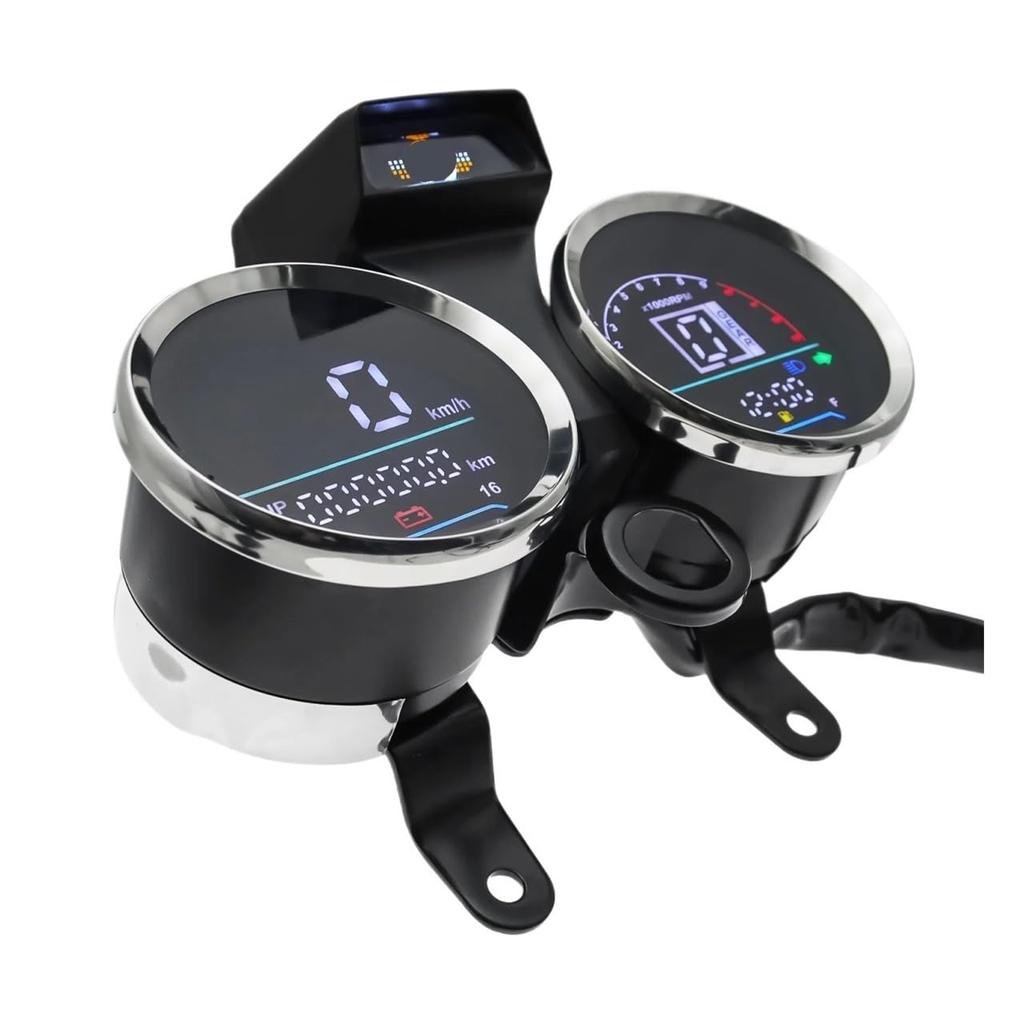 Motorcycle Odometer, Motorcycle Speedometer Tachometer GN125 GN 125 125cc 150cc Instrument Assembly Digital Odometer Dual Gauge
