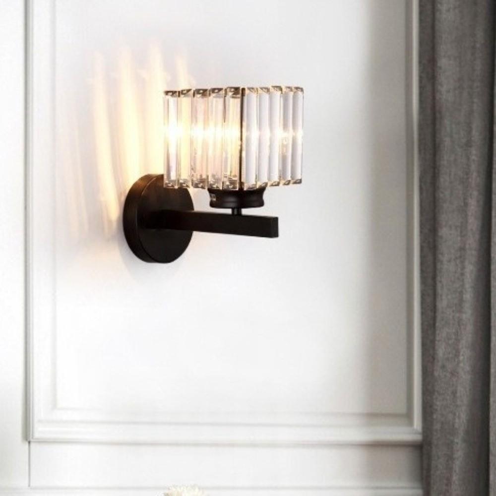 Light Luxury Crystal Wall Lamp LED Lighting 3 Colors Changing Night Light Dimmable Wall Mounted LED Wall Effect Light Home Decor