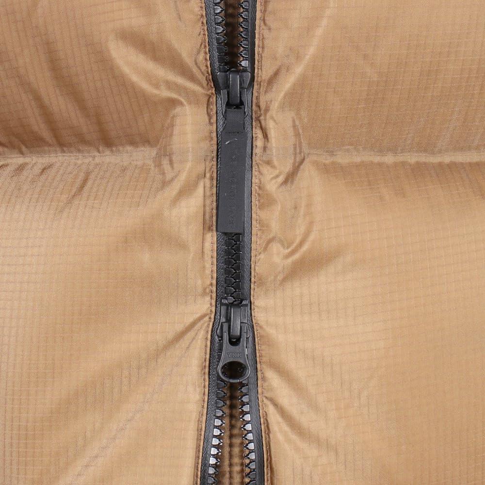 The North Face Windstopper Nuptse Hoody Down Utility Size L Jacket, Brown,