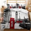3D Architectural Landscape Home Bedding Set Single Bed Double Bed Full Size Pillowcase and Quilt Cover 2/3pcs Gift