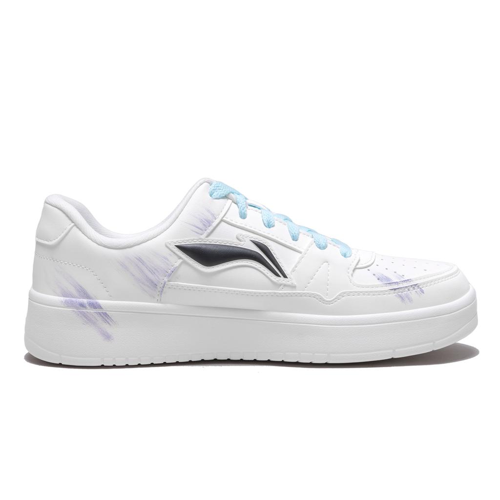 Li Ning January 1.0 Planet Season Abrasion Resistant Lightweight Low top Skateboard Shoes Men's White AGCV493-5(Team893-)
