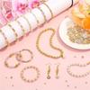 BHBL 2240 Pcs Spacer Beads for Jewelry Making in 8 Styles, for Bracelets Making, Round Beads Beads Crafts
