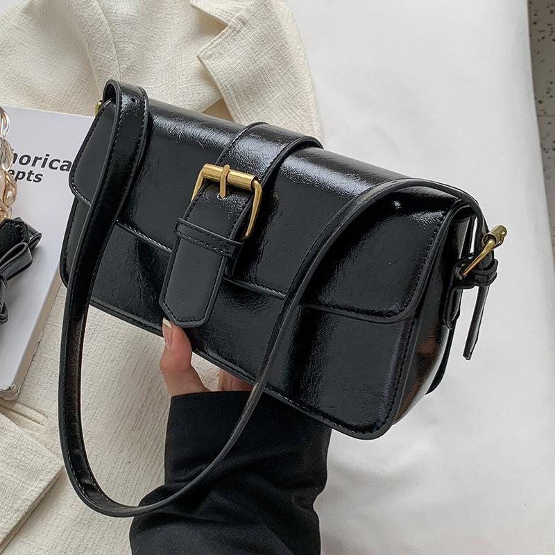 High-end Small Bag Women's 2025 New Fashion Versatile Shoulder Underarm Bag Retro Messenger Small Square Bag