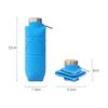 Outdoor Creative Edible Silicon Portable Water Bottle Sports Water Bottle Diamond Folding Bottle