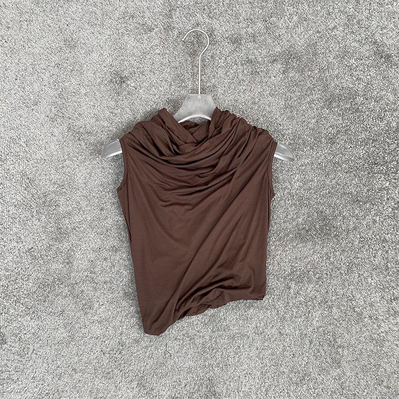 [Final Sale, No Refunds] 3D Rotating Cut Modal Elastic One-Shoulder Top - Sexy, Slim, Early Spring Collection