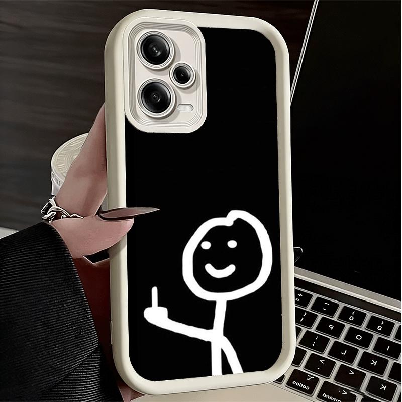 Phone Case for Xiaomi Redmi Note 15 14 13 Pro Plus Funny Stickman Matchman Shell 12S 11 11S 11T 5G 14S Soft Silicone Funda