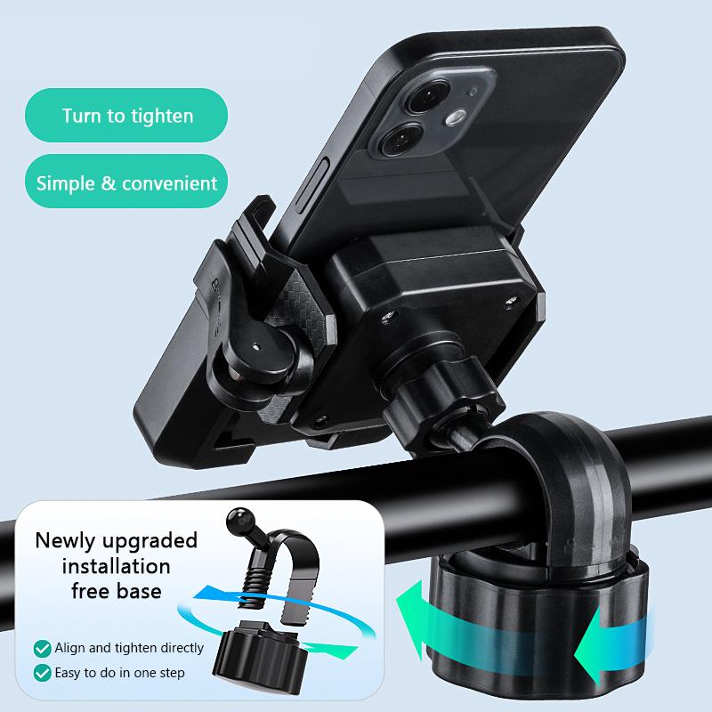 SEAMETAL Motorcycle Bicycle Phone Holder Gps Bracket Cellphone Stand Moto Rearview Mirror Handlebar Mount Motorcycle Accessories