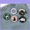 Cute Cat Paw Shaped Metal Badge Cartoon Animal Brooch For Decoration