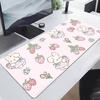 Cute Bunny Mouse Pad Purple Flower Large Gamer Mousepad Keyboard Mat XXXL Mouse Mats Kawaii Rubber Desk Pad Xcm Desk Rugs