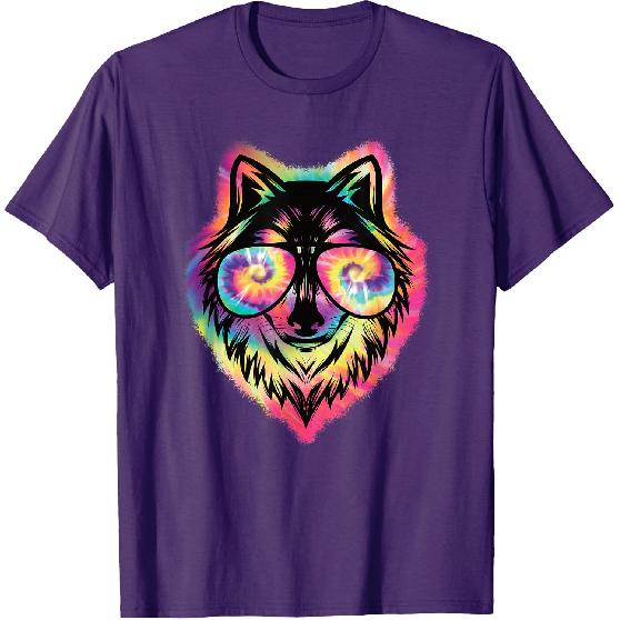 Cool Wolf Funny Wolf Lover Wildlife Men Boys Kids T-Shirt