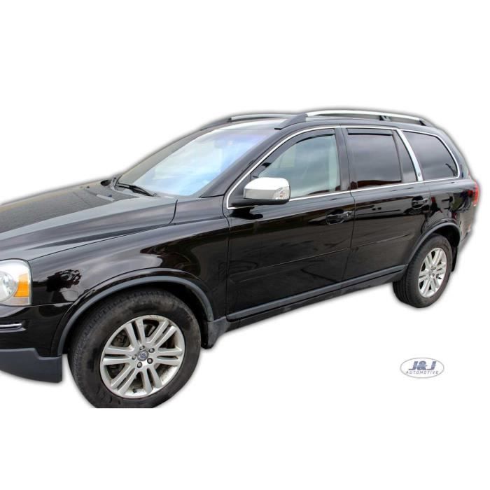 Déflecteurs D'air - J&J AUTOMOTIVE - Volvo XC90 - Fumé - Acrylique Renforcé - Installation Facile