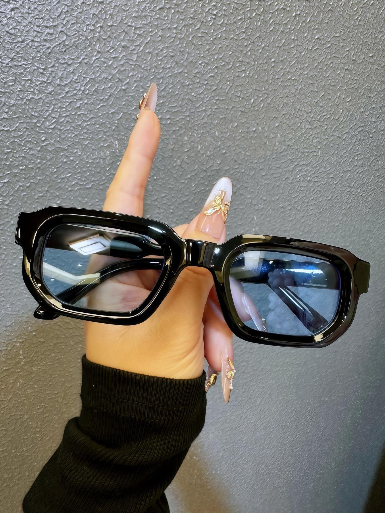 Fashion Stylish Fashion Rectangular Square Vintage Retro Vintage Sun Protection Glasses Women Adults Men Adults Designer Vintage Retro Sun Eyewear 1PC