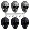 Fresh 12Pcs Skull Rivets Studs For Clothing, Gothic Style Skull Head Buttons Screws With Drilling Tool, 3D Skeleton Pins