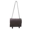 Literary Soft Leather Small Square Bag, Black Retro Mailman Bag, Simple Commuter Women'S Shoulder Crossbody Leather Small Bag