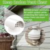 Schedule 40 PVC Vent Cap Weather Resistant Shell Weatherproof Vent Hood  Outdoor Roof Installation