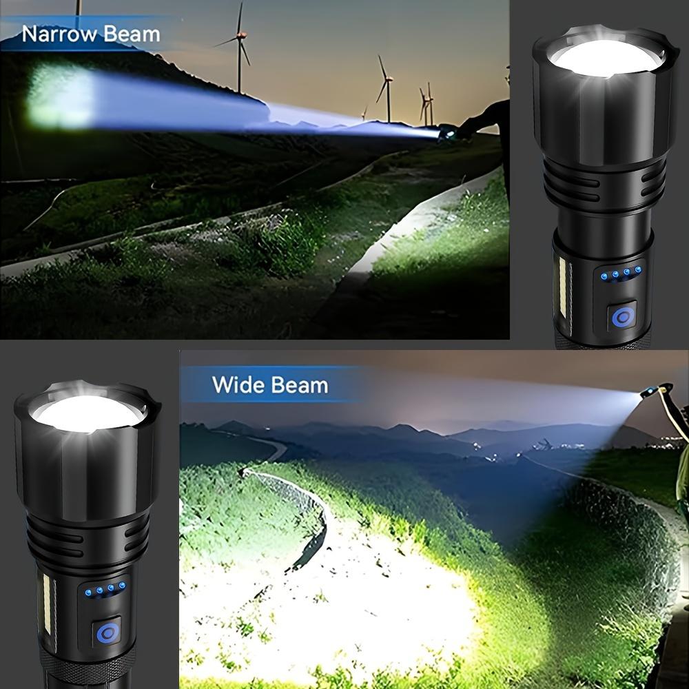 Strong flashlight emergency charging outdoor camping Type-C charging telescopic focusing high brightness long-range shooting