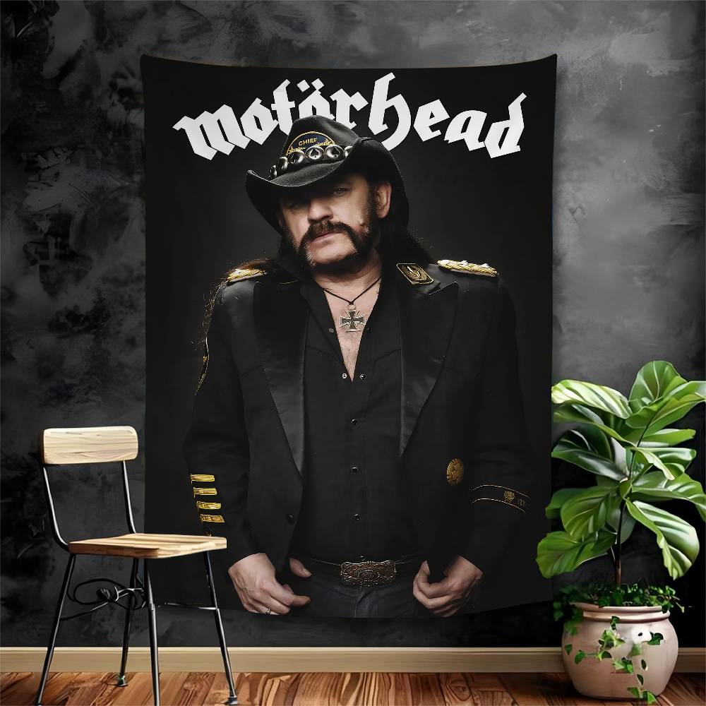 Singer LLemmyKilmister Druk Artystyczny na Gobelinie Tani Hippisowy Dekor Ścienny Boho Gobeliny Ścienne Sztuka Mandali Dekoracja Domu
