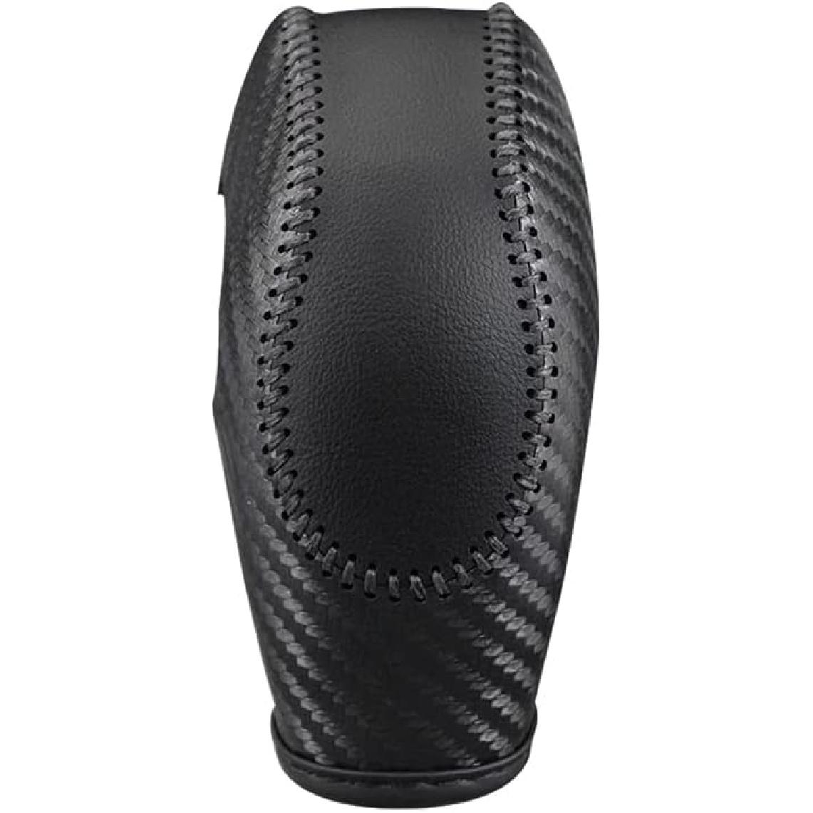 

Riloer Leather Car Gear Stick Shifting Knobs Cover Shifter Lever Compatible with Ford Fusion Fiesta Focus Transit Van Escape Edge Review Transit Black Carbon Black Line