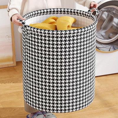Hot Sales Foldable Household Laundry Hamper Modern Fabric Storage Baskets With Handle Versatile For Bedroom Bathroom Living Room
