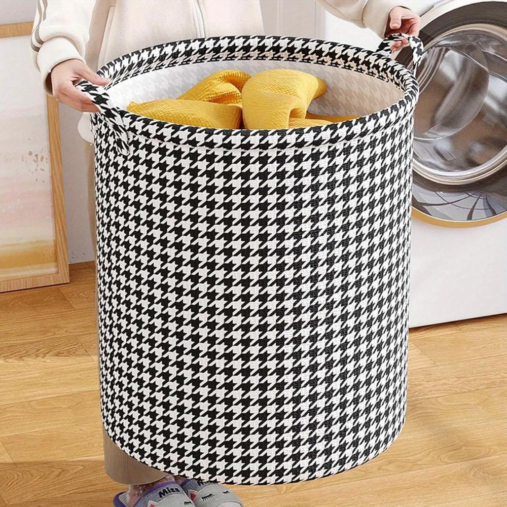 Hot Sales Foldable Household Laundry Hamper Modern Fabric Storage Baskets With Handle Versatile For Bedroom Bathroom Living Room