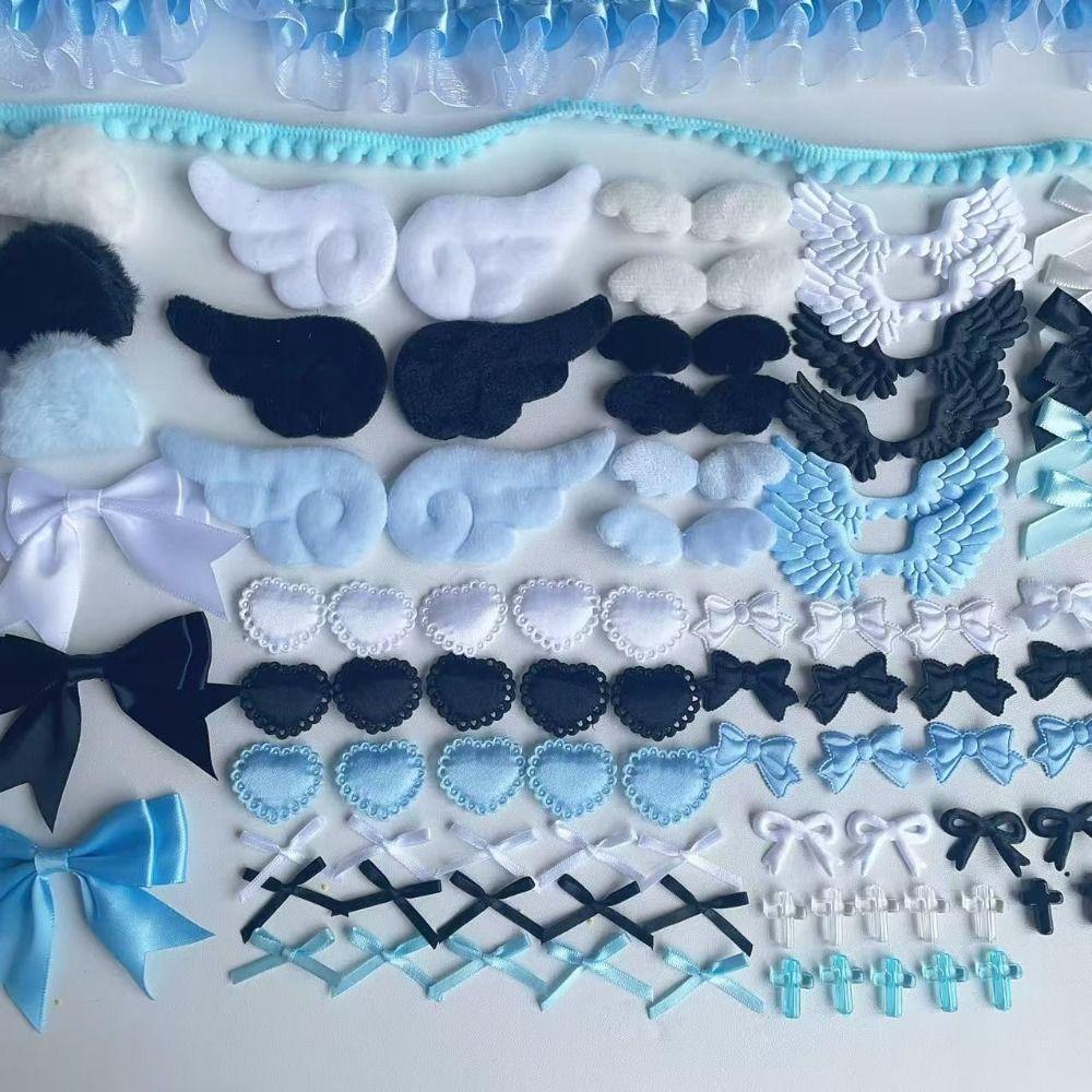 118pcs DIY Decoration Ribbon Lace Trim Set Cloth Craft Ribbon Set Scrapbook Decorating