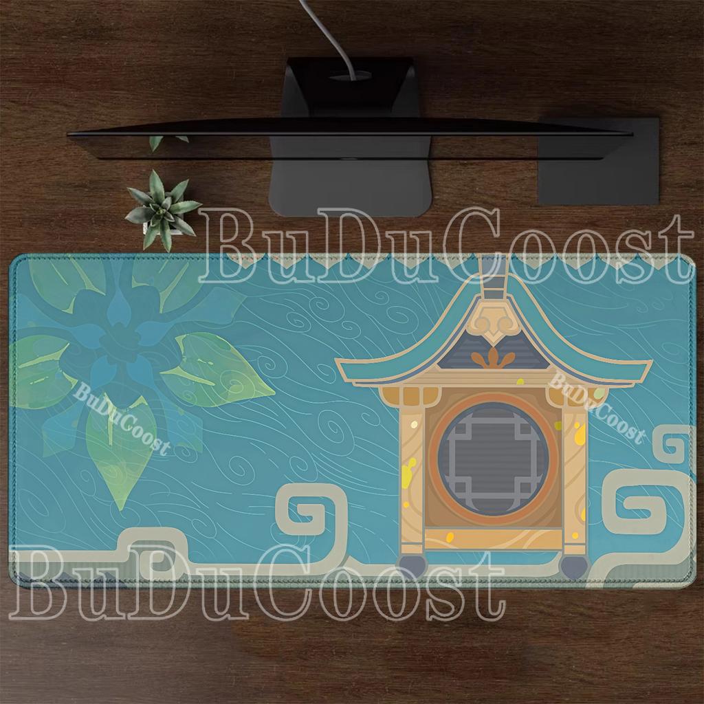Gaming Genshin Impact Large Mouse Pad PC Rubber Overlock XXL Mousepad PC Non-slip Base Offices Accessories HD Printing Desk Mat
