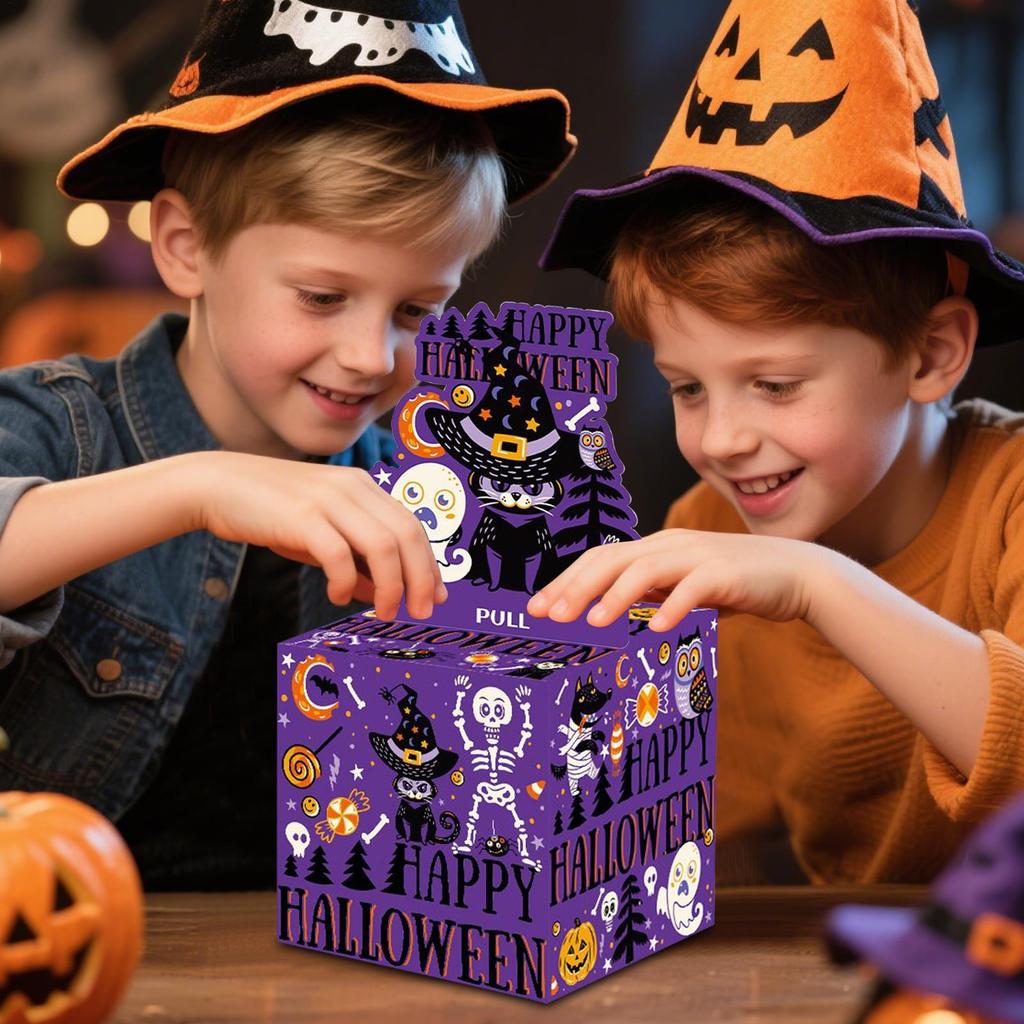 Halloween Boxes For Money Money Pull Holder With Spooky Ghost Elements Cash Box Halloween Decorations For Shop Living Rooms