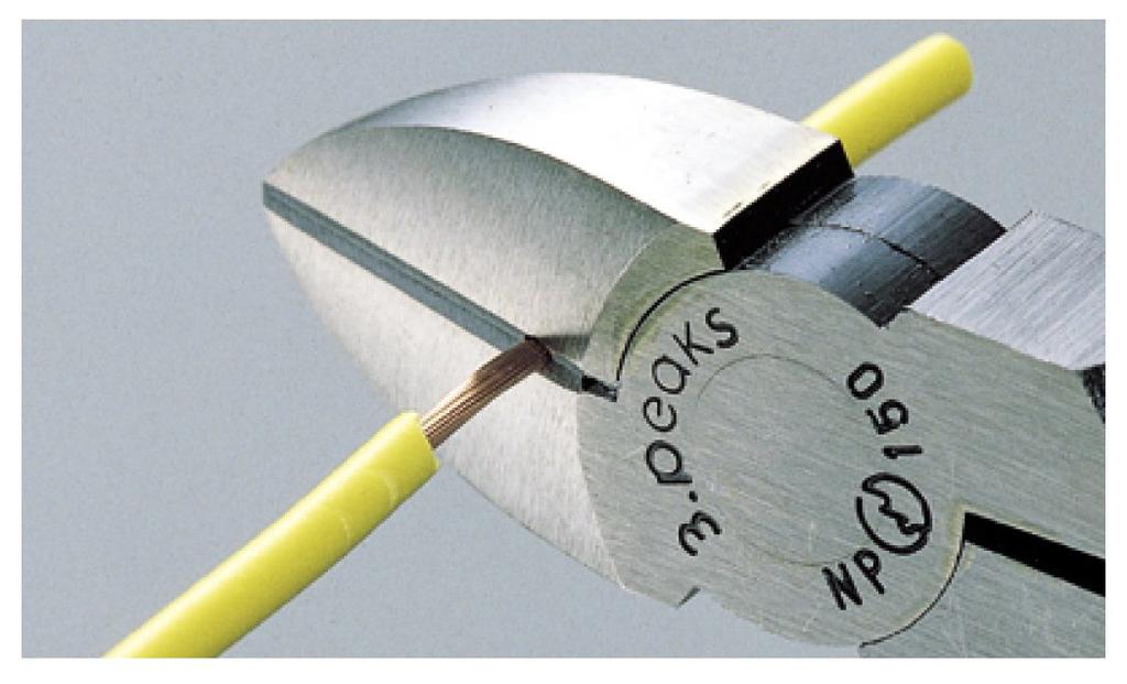 Nippers with and Molded 3.peaks Heavy-Duty Holes, Spring, Grip, 150mm, NP-150PH-S