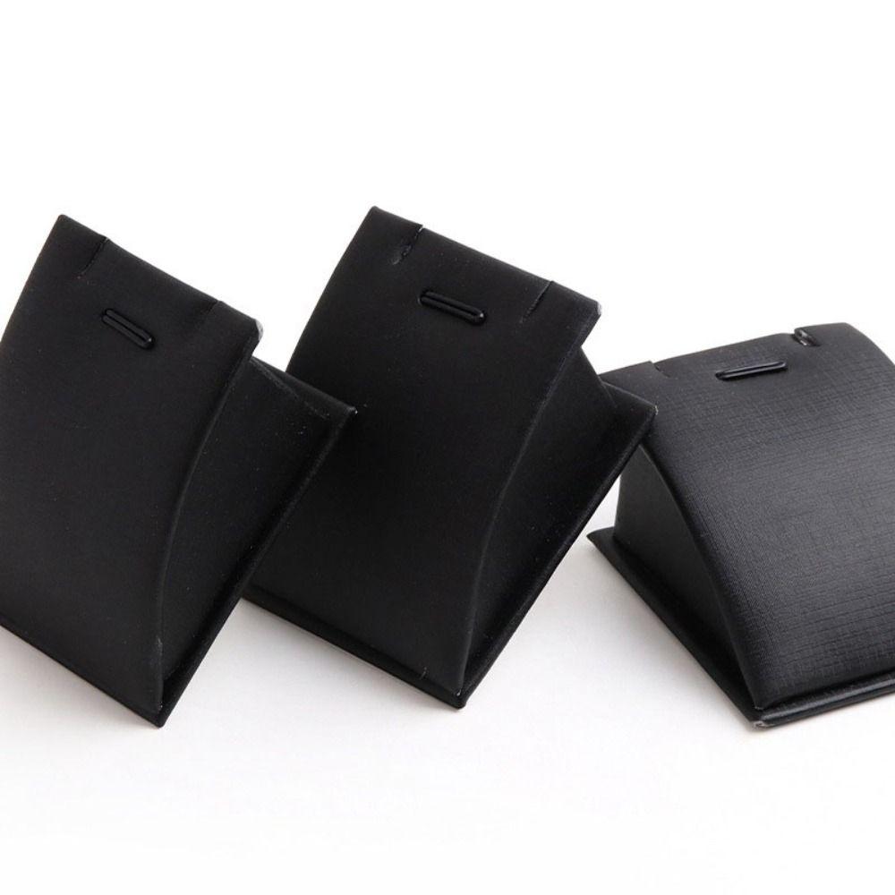 Simple Mini Jewelry Stand Holder PU Leather Lightweight Showcase Props Protable Save Space Display Stand for Dressing Tables