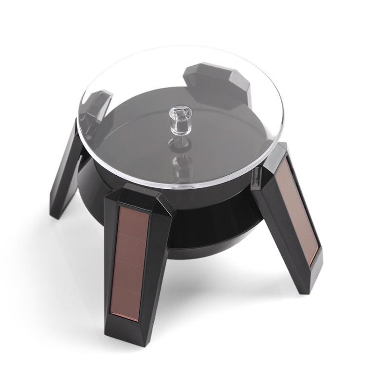 Solar-Powered Rotating Display Stand for Jewelry and Ornaments