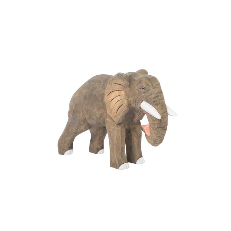 Wooden Animal Carving Decor Set With Handcrafted Art For Desktop Display And Gift Giving