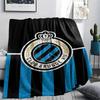 1Pc Club Brugge K V Print Flannel Blanket, High quality Comfortable for All Seasons, Home Decor, Warmth and Comfort, Perfect for Christmas Gifts