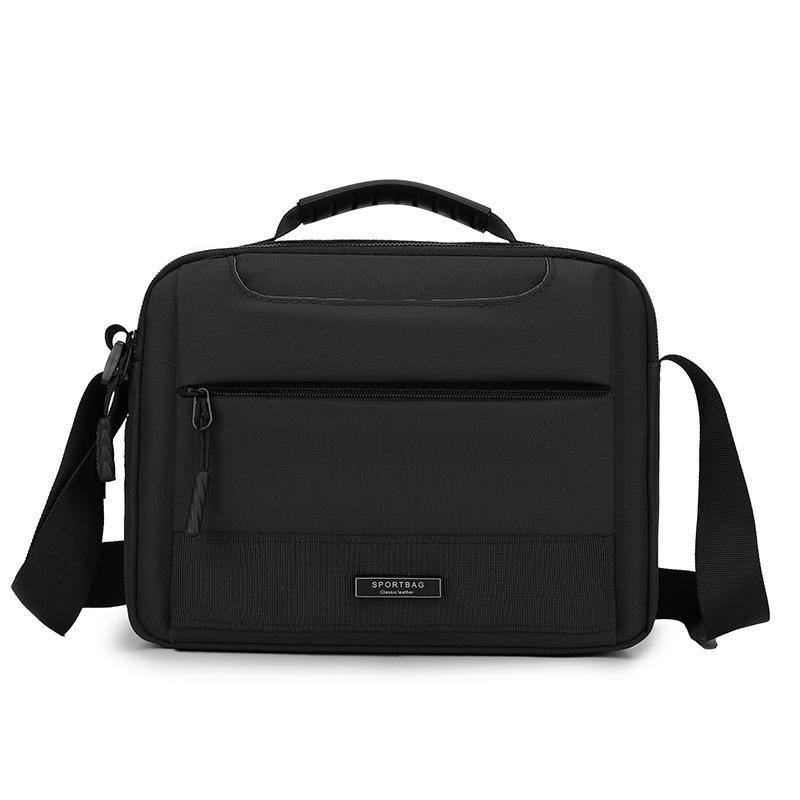 Durable Crossbody Bag Men's Large Capacity Water-Repellent Shoulder Bag Commuter Business Handbag